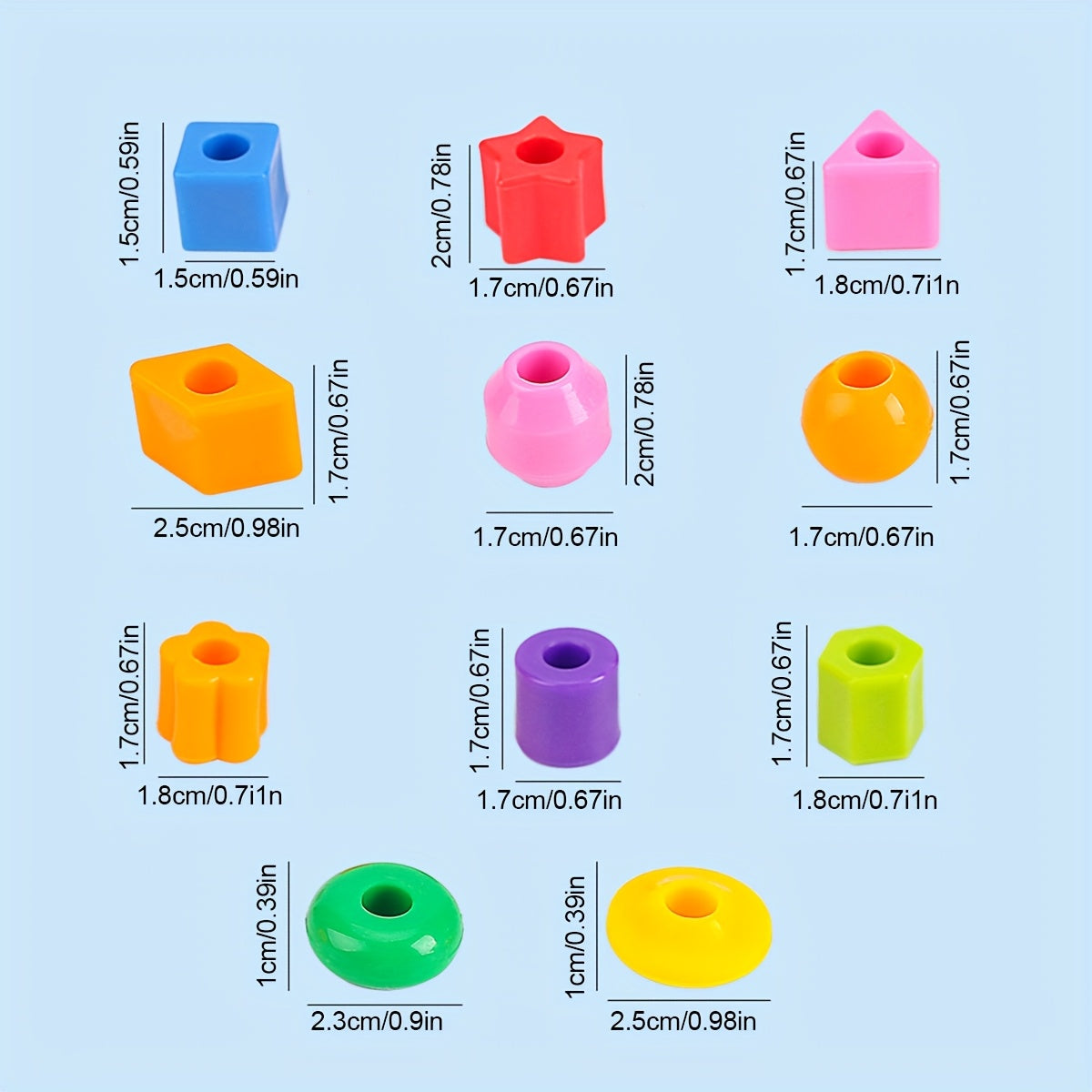 Educational Bead Stringing Toys for Kids Over 3 Years Old