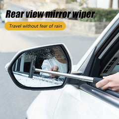 Car Rearview Mirror Wiper Long Handle Cleaning Tool 38.5in