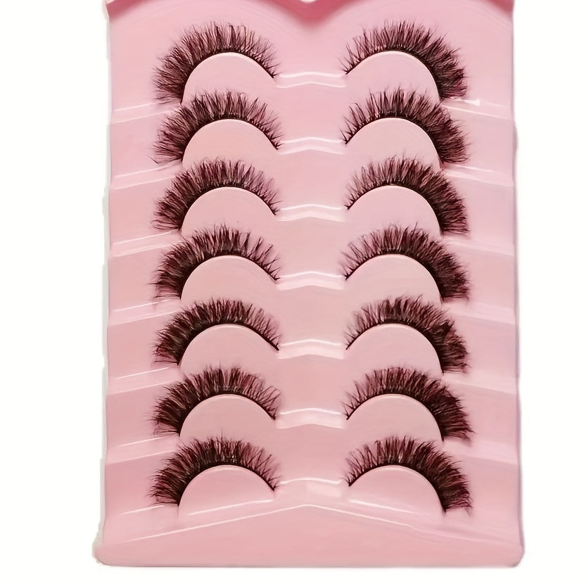 3D Natural Thick False Eyelashes Fluffy Short And Long Lashes