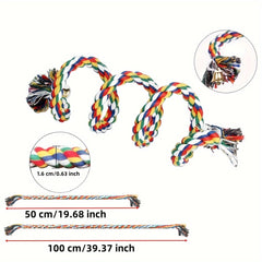 Bird Spiral Rope Habitat Parrot Spiral Ladder Cage Accessories with Bells
