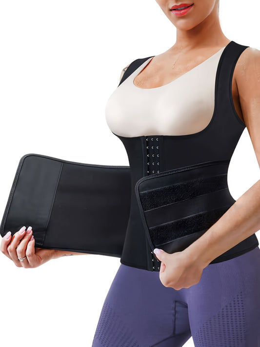 Women's Waist Trainer Belt Tank Top Sauna Sweat Suit Body Shaper