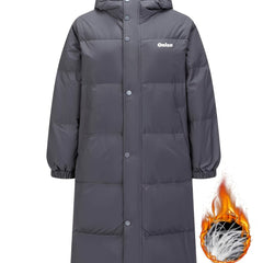 Women's Solid Over The Knee Down Hooded Jacket