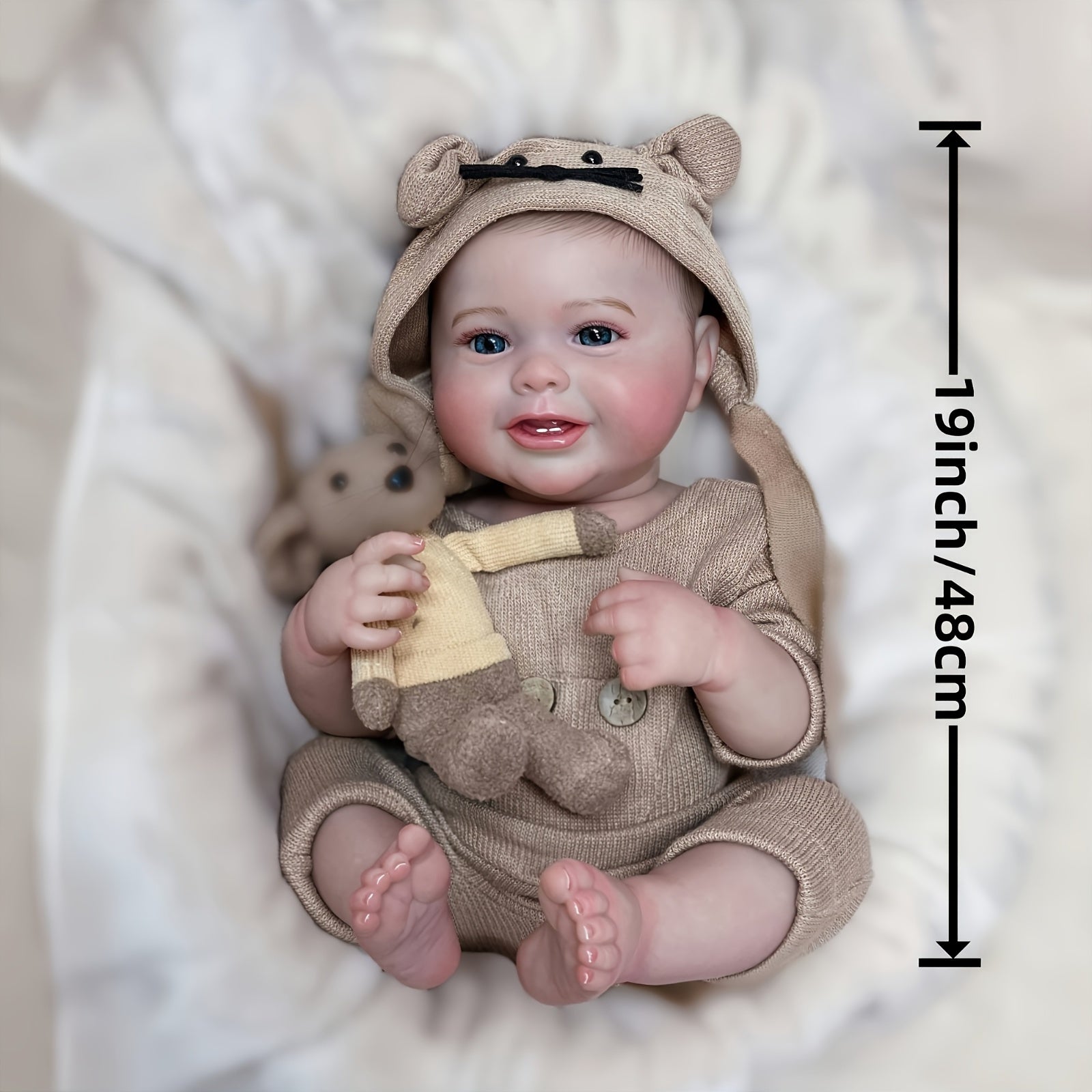 Waterproof Smiling Boy Reborn Dolls - Perfect for Birthday