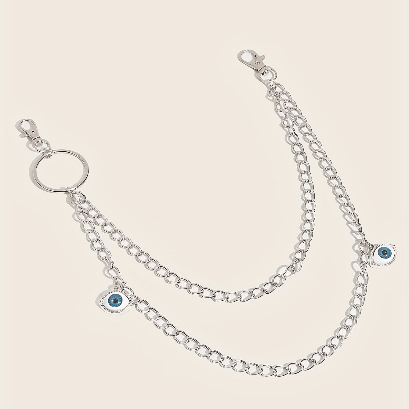 Punk Devil's Eye Waist Chain Hip Hop Pendant Belt Women Accessories