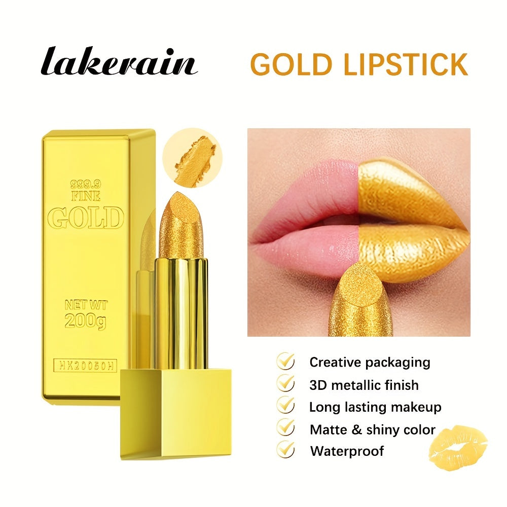 Waterproof Brick Lipstick Matte Velvet Feel