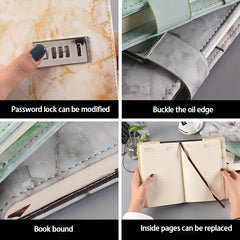 Creative Password Book with Lock for Students, Prize Notebook