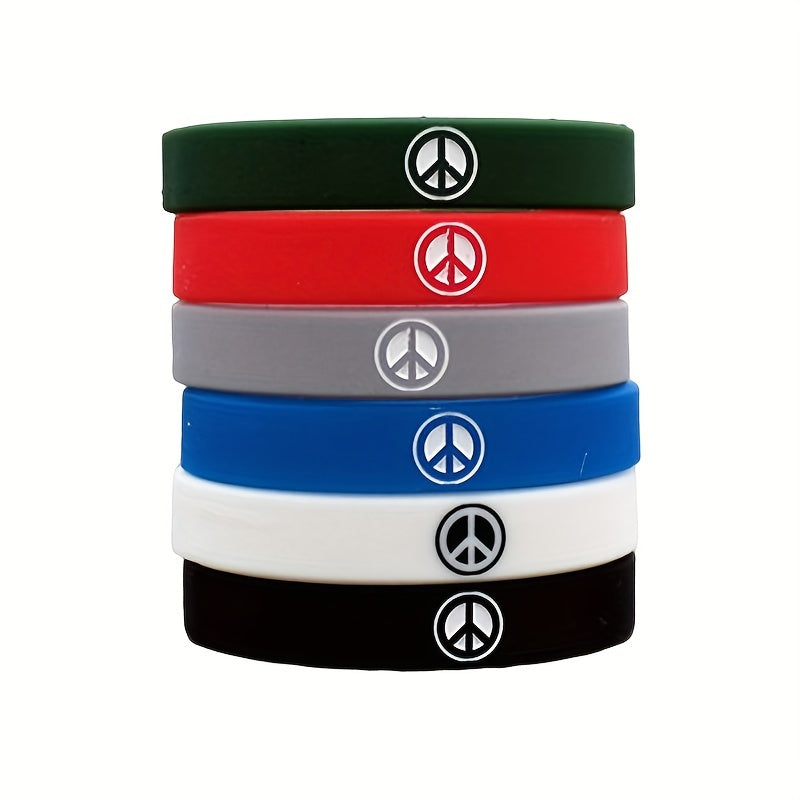 World Peace Silicone Bracelet Sporty Rubber Wristband