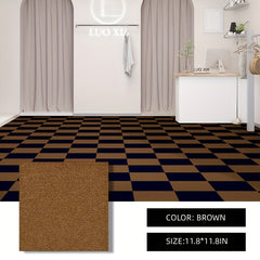 10pcs Self Adhesive Tile Carpet - Easy Install, Durable, Non-slip