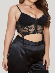  Sexy Croset Top Lace Bustier Backless