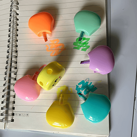 6 Brightly Colored Medium Nib Markers for Artistic Painting and Sketching