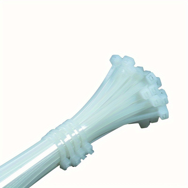 100pcs Self-locking Nylon Cable Ties Home Storage Building Bundle