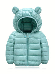 Toddler Kids Down Puffer Jackets With Hood Lightweight Warm Winter Coat