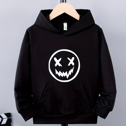 Boys Casual Hooded Sweatshirt For Spring & Fall