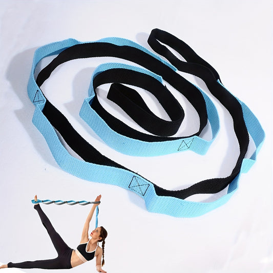 Yoga Stretch Strap for Pilates Dance Physical Therapy Non Elastic Loops