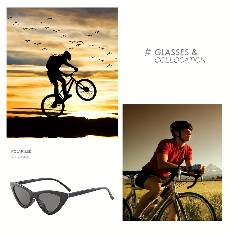 Small Frame Cat Eye Sunglasses for Men and Women - Retro Style