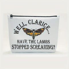 Clarice Lambs Stopped Makeup Bag Fan Gift Zipper Travel Bag