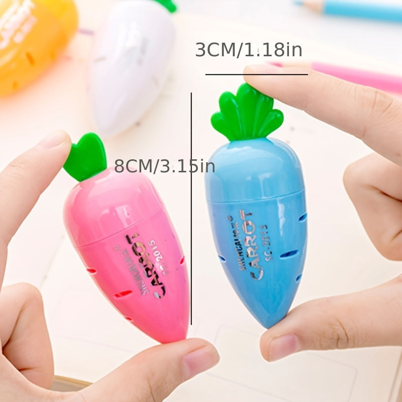 Cartoon Carrot Pencil Sharpener Stationery Candy Pencil Sharpener