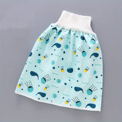 High Waist Baby Diaper Skirt - Waterproof & Washable