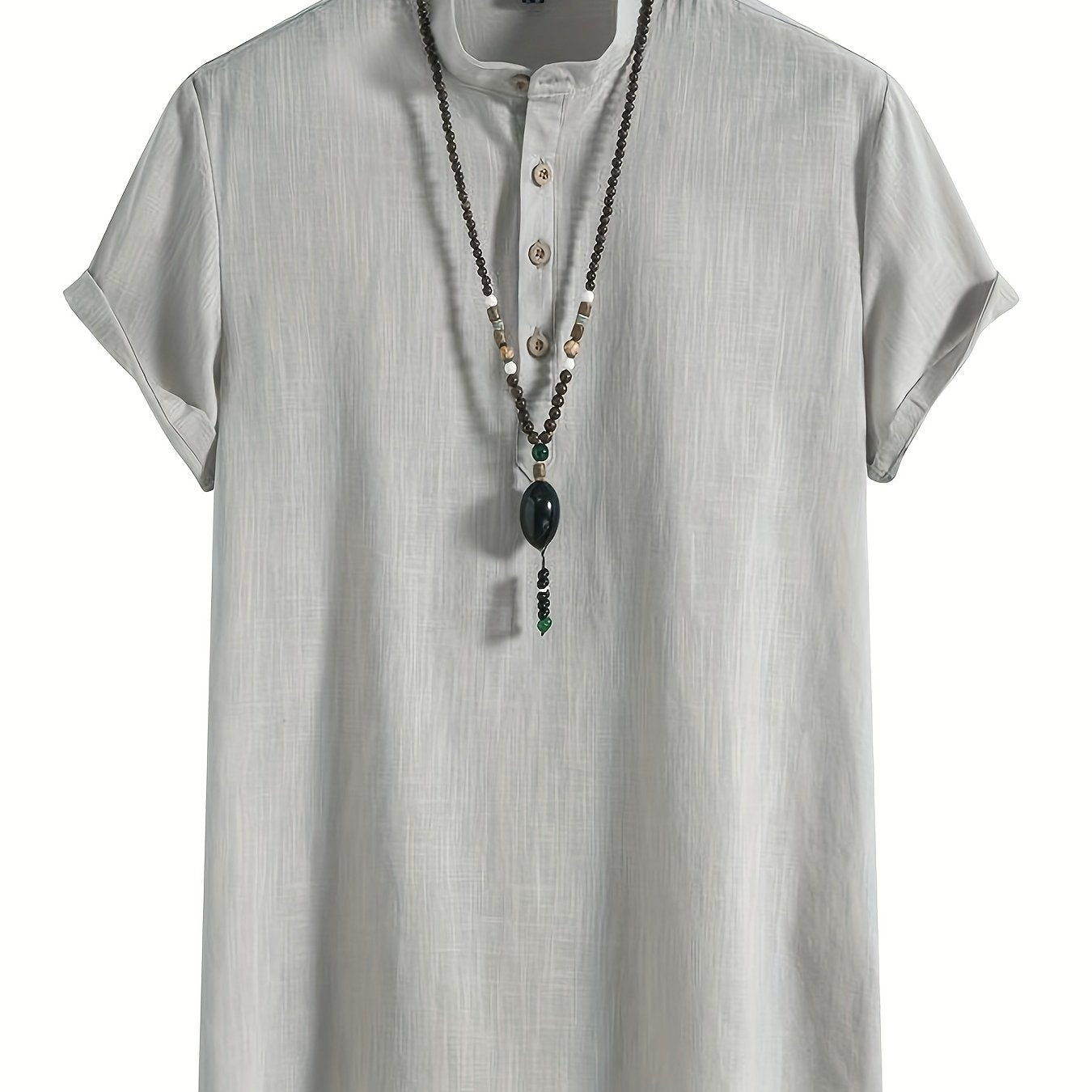 Men's Casual Short Sleeve Shirt for Summer Vacation Resort