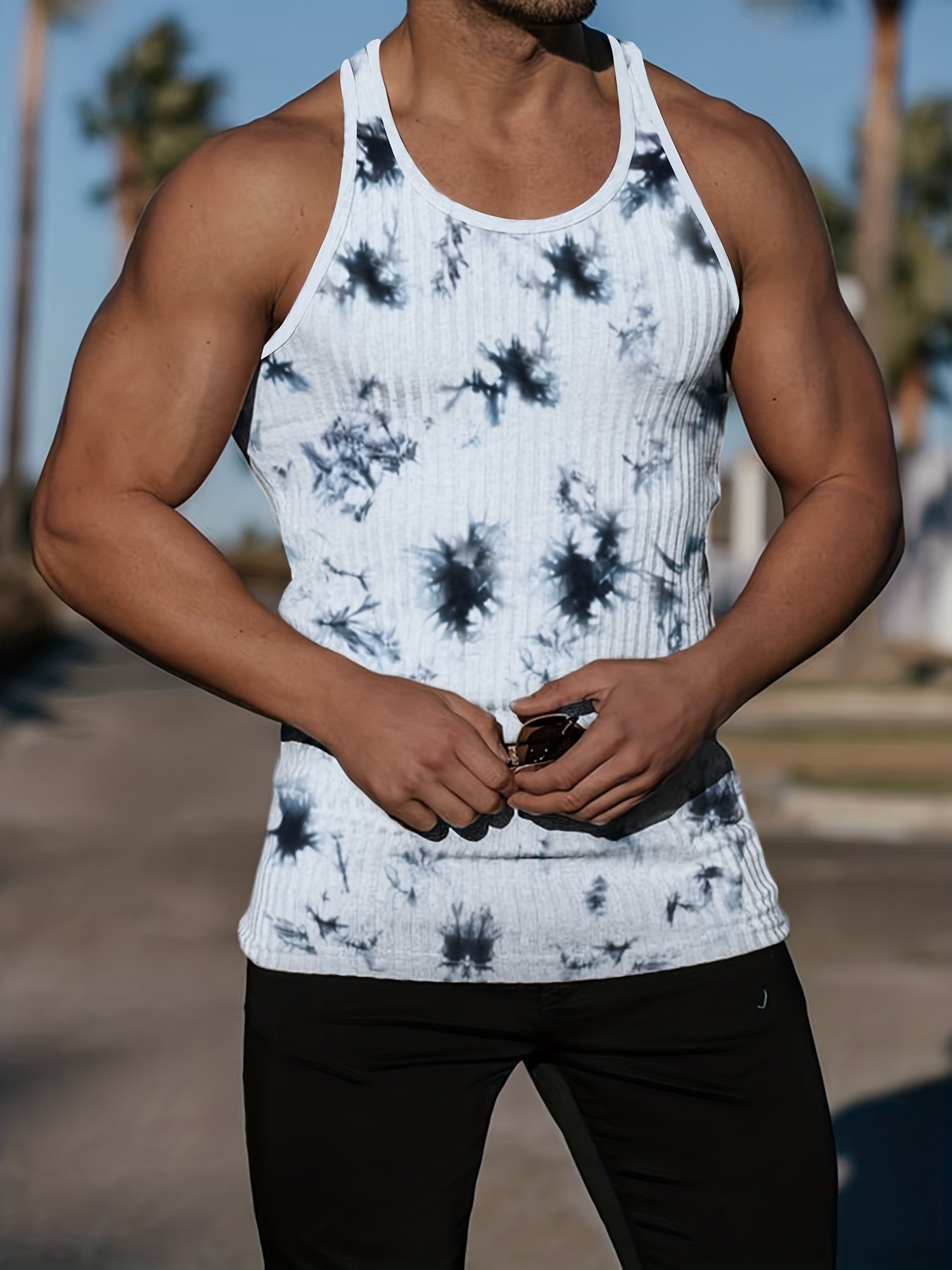 Men's Quick Dry Tank Top Mid Stretch Sleeveless Shirt