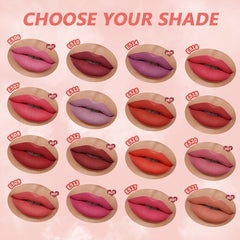 Pudaier 16 Colors Lip Tint Long Lasting Matte Glossy Lip Gloss