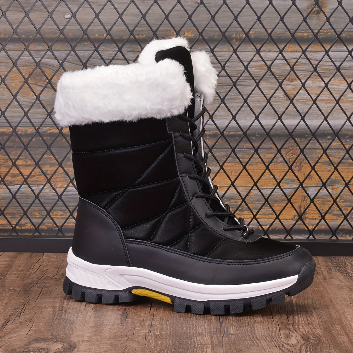 Women's Non-Slip Snow Boots Warm Winter High Tube Boots