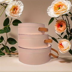 3pcs Oval Shape Gift Wrapping Box Set Wedding Decoration Supplies