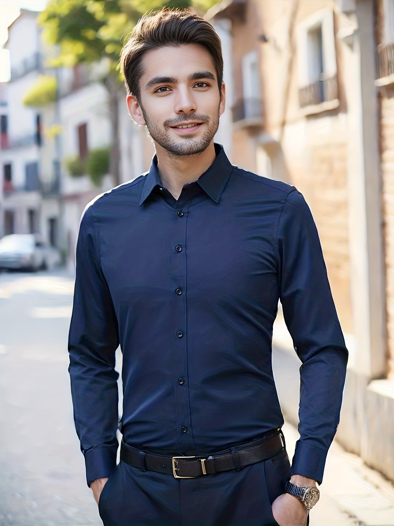 Men's Button Up Long Sleeve Shirt