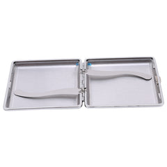 Vintage Leather Cigarette Case Double Sided Accessory
