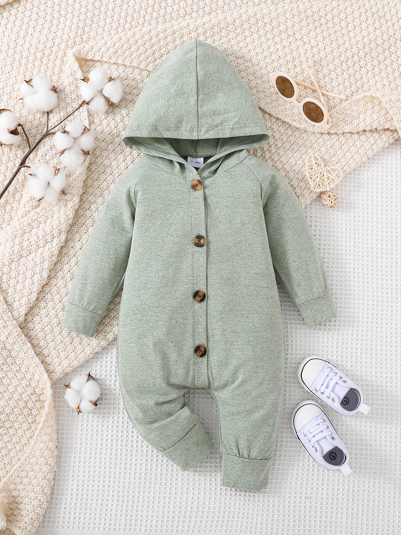 Hooded Romper for Baby Boys and Girls
