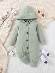 Hooded Romper for Baby Boys and Girls
