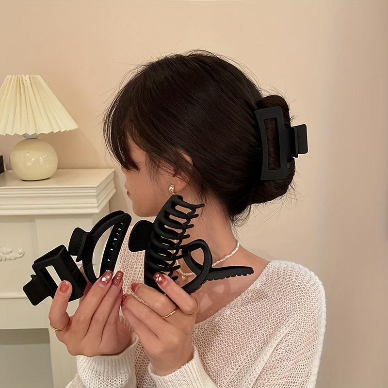 Matte Hair Claw Clip Strong Hold Grip Hair Jaw Clip