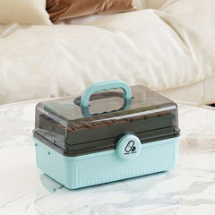 Large Plastic Storage Case w/ 3-layer Tray & Tool Suit
