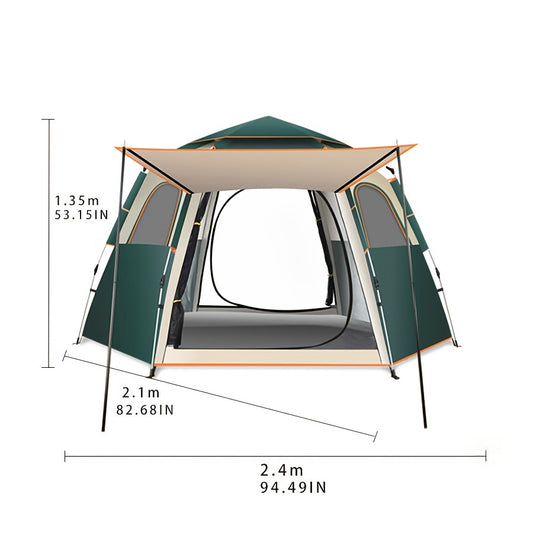 Hexagonal Tent for Camping Picnic - Sun Protection, Windproof