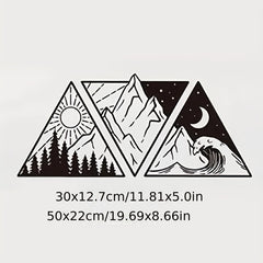 Car Styling Sun Moon Ocean Mountain Stickers Campers RV SUV Decor