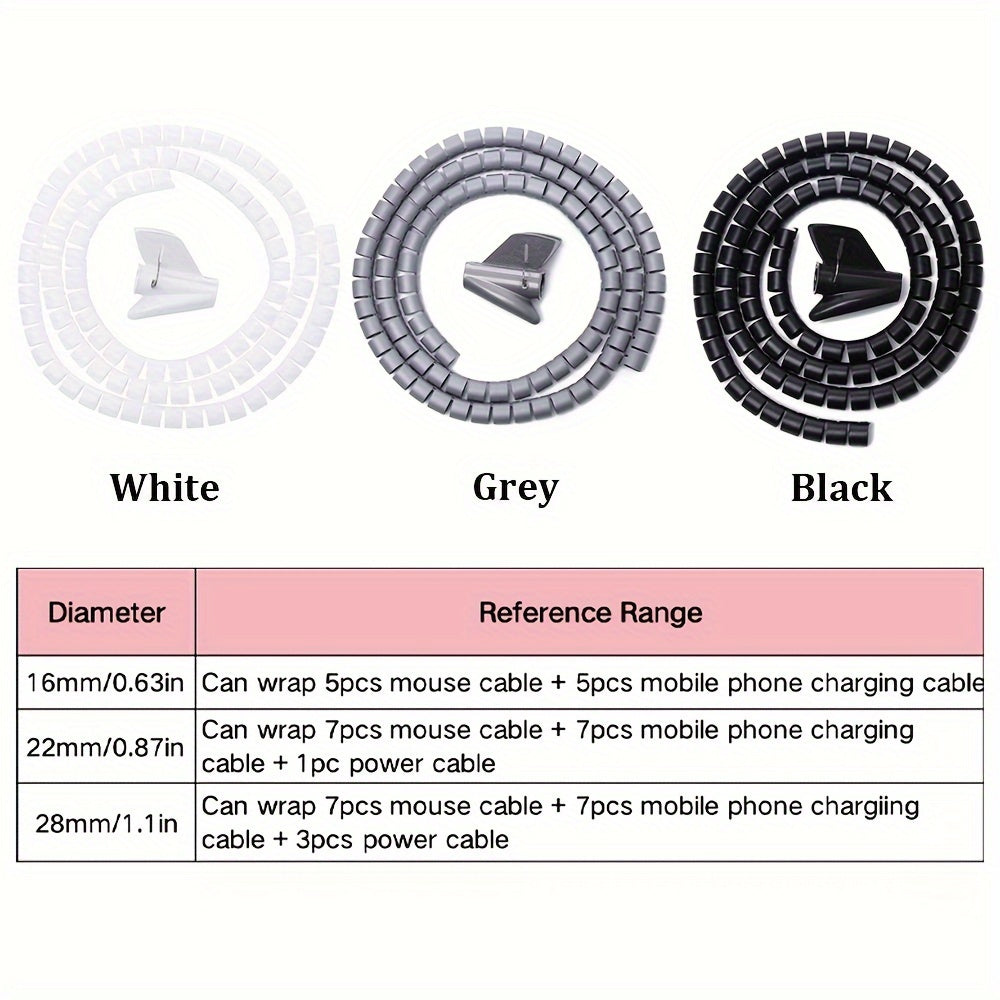 Flexible Cable Protector Sleeve for Office and PC