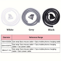 Flexible Cable Protector Sleeve for Office and PC