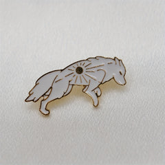 Double Wolf Brooch For Men Cartoon Animal Series Brooch