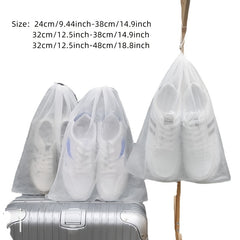 10pcs Dustproof Shoe Storage Bag for Travel and Drying Shoes