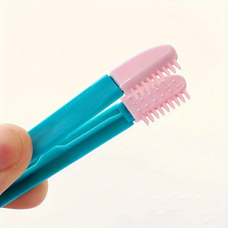Pet Eye Cleaning Set Dog Tear Stain Remover Soft Rubber Pet Eye Comb