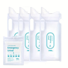 4pcs 700ML Portable Camping Urinal Bags Emergency Toilet Use