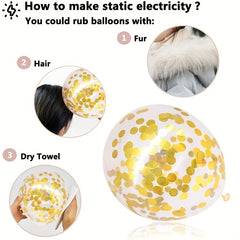 10pcs 12" Confetti Balloons Latex Helium Balloon Party Decoration