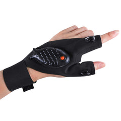 Rechargeable Flashlight Gloves Fingerless Gloves LED Lighting Finger Lamp