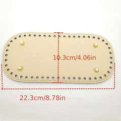 Modern Handwoven Bag Bottom Oval Shape Sewing Accessories
