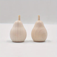 2pcs Creatve Painting Wooden Stuff Ornaments Graffiti Doll Accessories