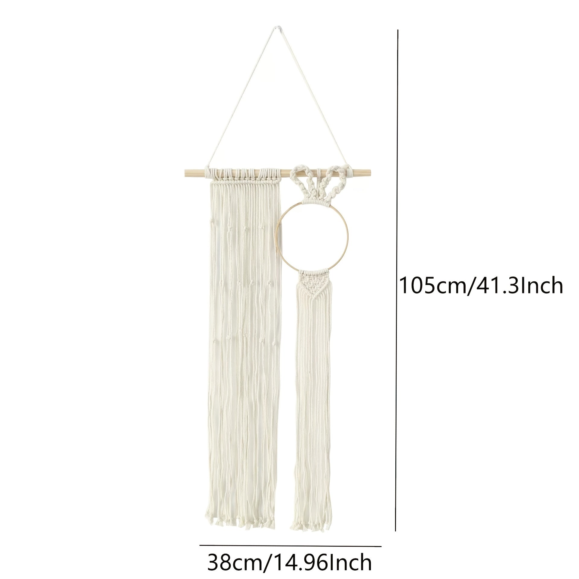 Bohemian Hand Woven Bunny Hairpin Rack Wall Decoration