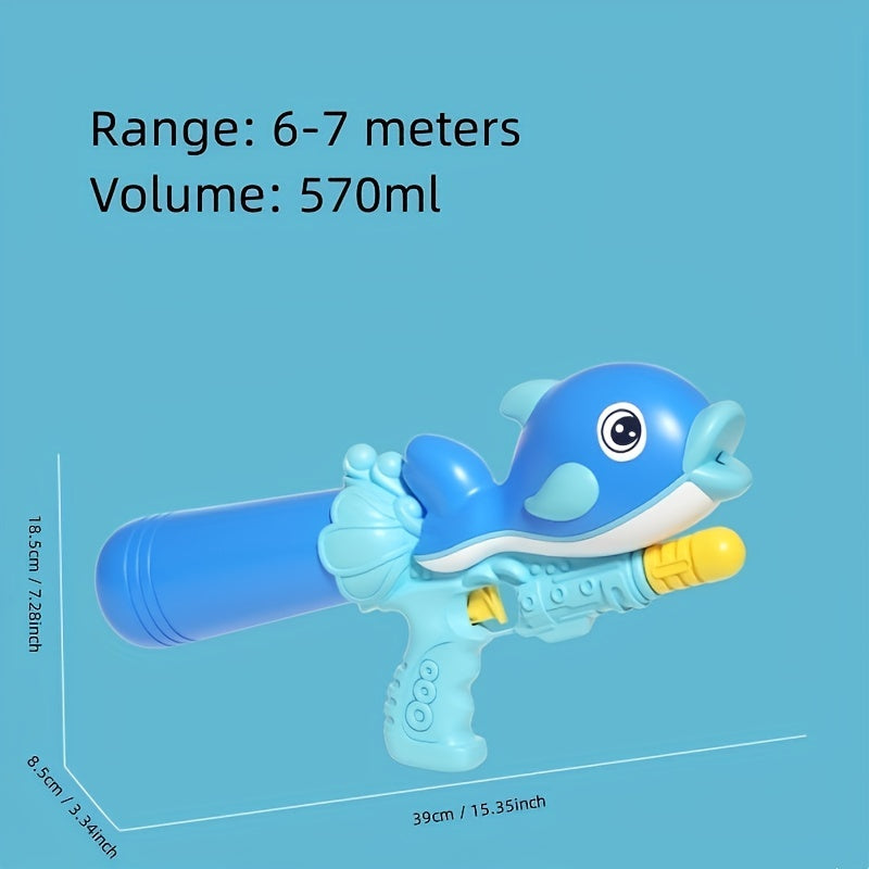 Dolphin Water Gun Toys Large Capacity Pump Pull Type Water Gun
