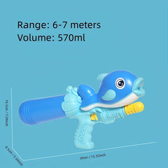 Dolphin Water Gun Toys Large Capacity Pump Pull Type Water Gun