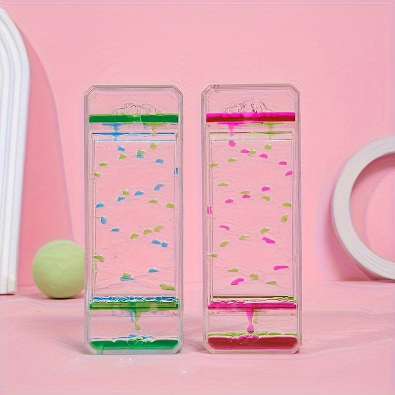 Liquid Hourglass Timer Stress Relief Toy - Birthday Gift