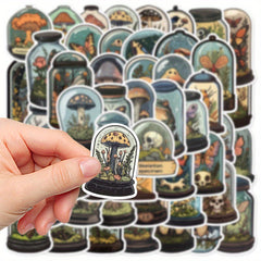 Vintage Forest Specimen Bottle Stickers, Art Decals for DIY, Mixed Set